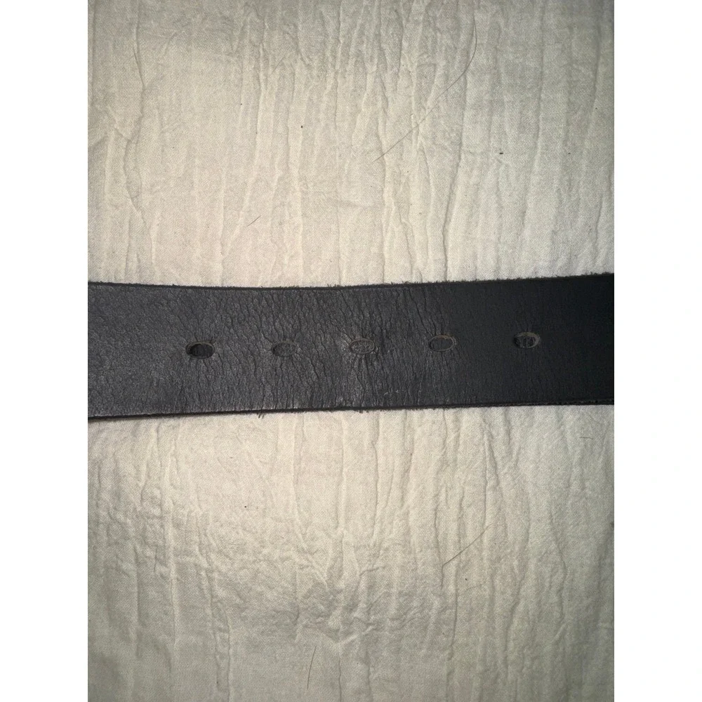 Timberland men's black 100% leather belt‎ with gunmetal color buckle size 36